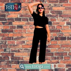 ZİNCİR ASKILI YIRTMAÇLI FÜME RENGİ DOKUMA ELBİSE